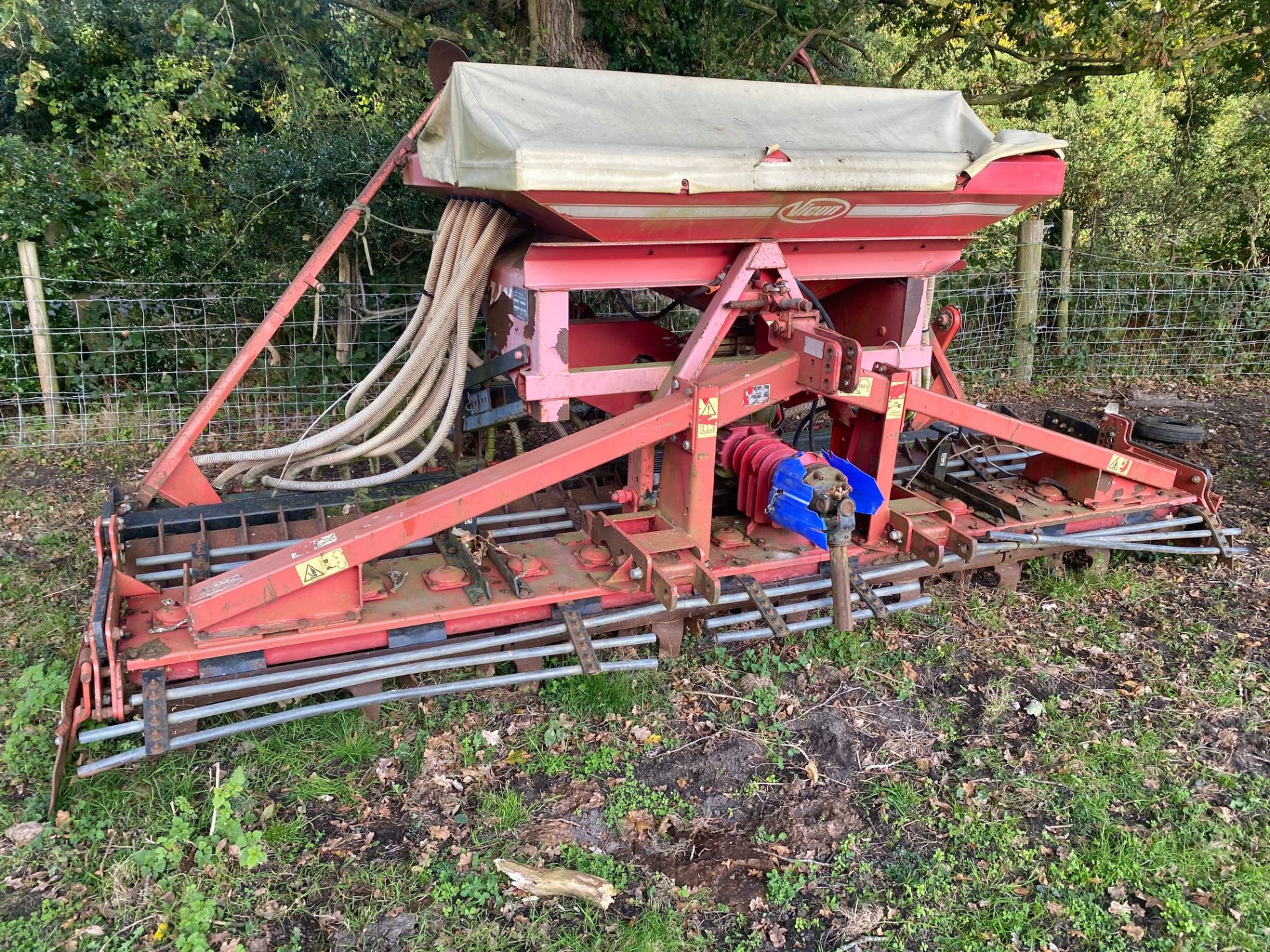 Greenland / Vicon power harrow & drill, power harrow year 1999. Stored near Goring Heath, Reading.