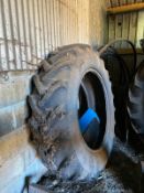 16.9 R 38 Tyre 75% tread. Stored near Beccles, Suffolk.