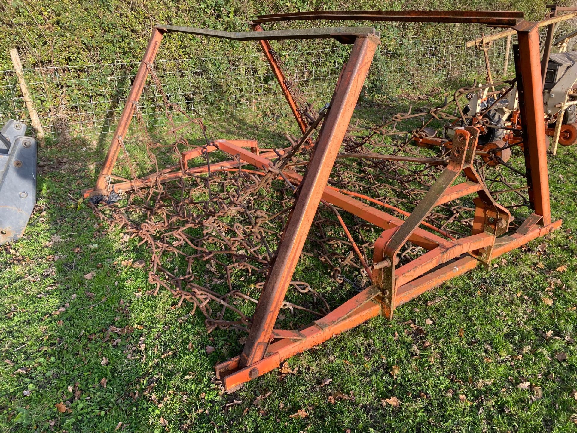 Chain harrows. Stored near Goring Heath, Reading. No VAT on this lot.