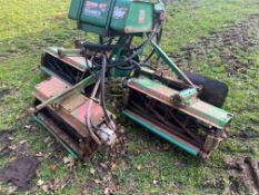 Ransome gang mowers. Stored near Goring Heath, Reading. No VAT on this lot.