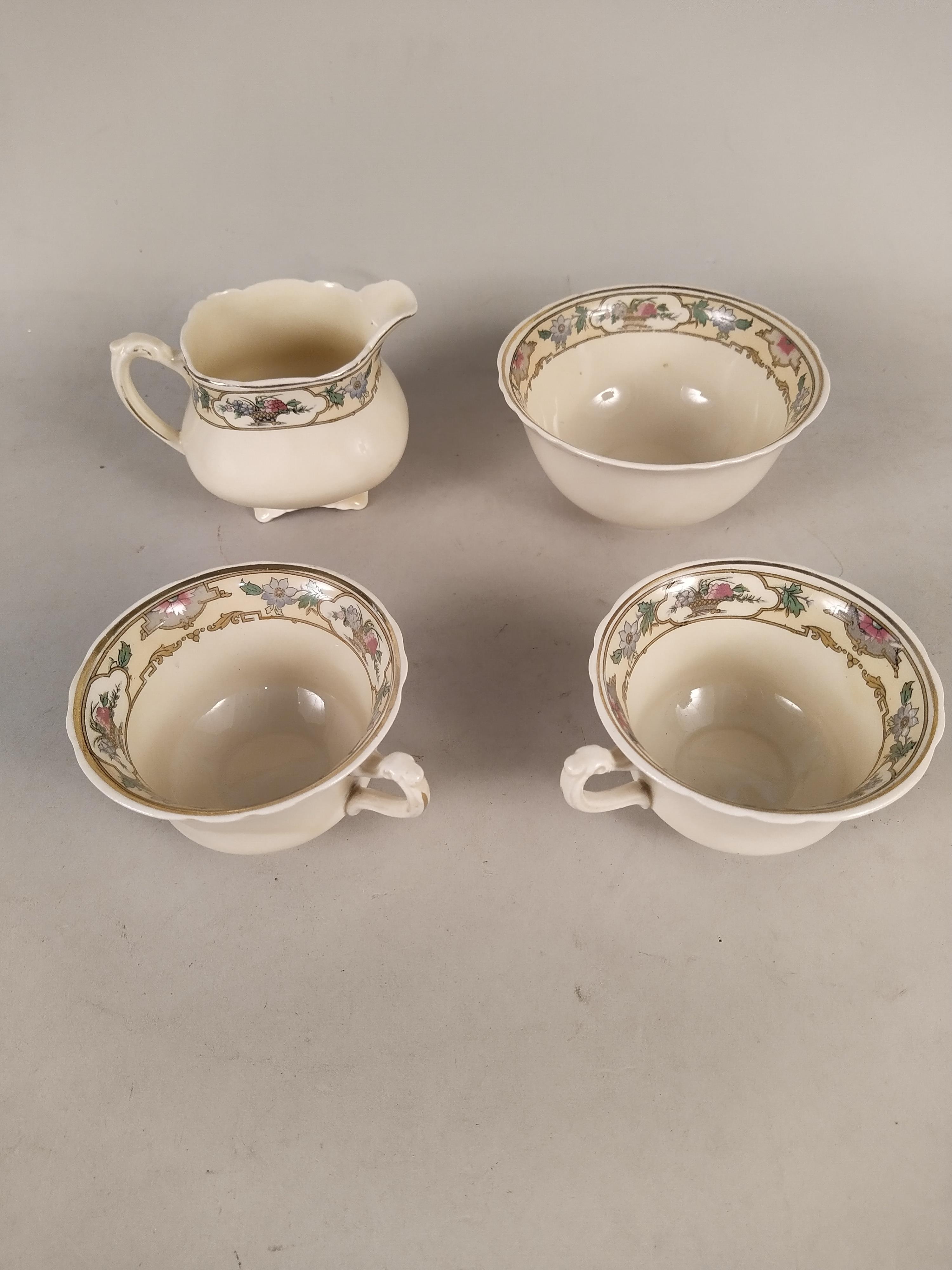 An Edwardian Wedgwood 'Dorothy' pattern part tea set, - Image 3 of 3