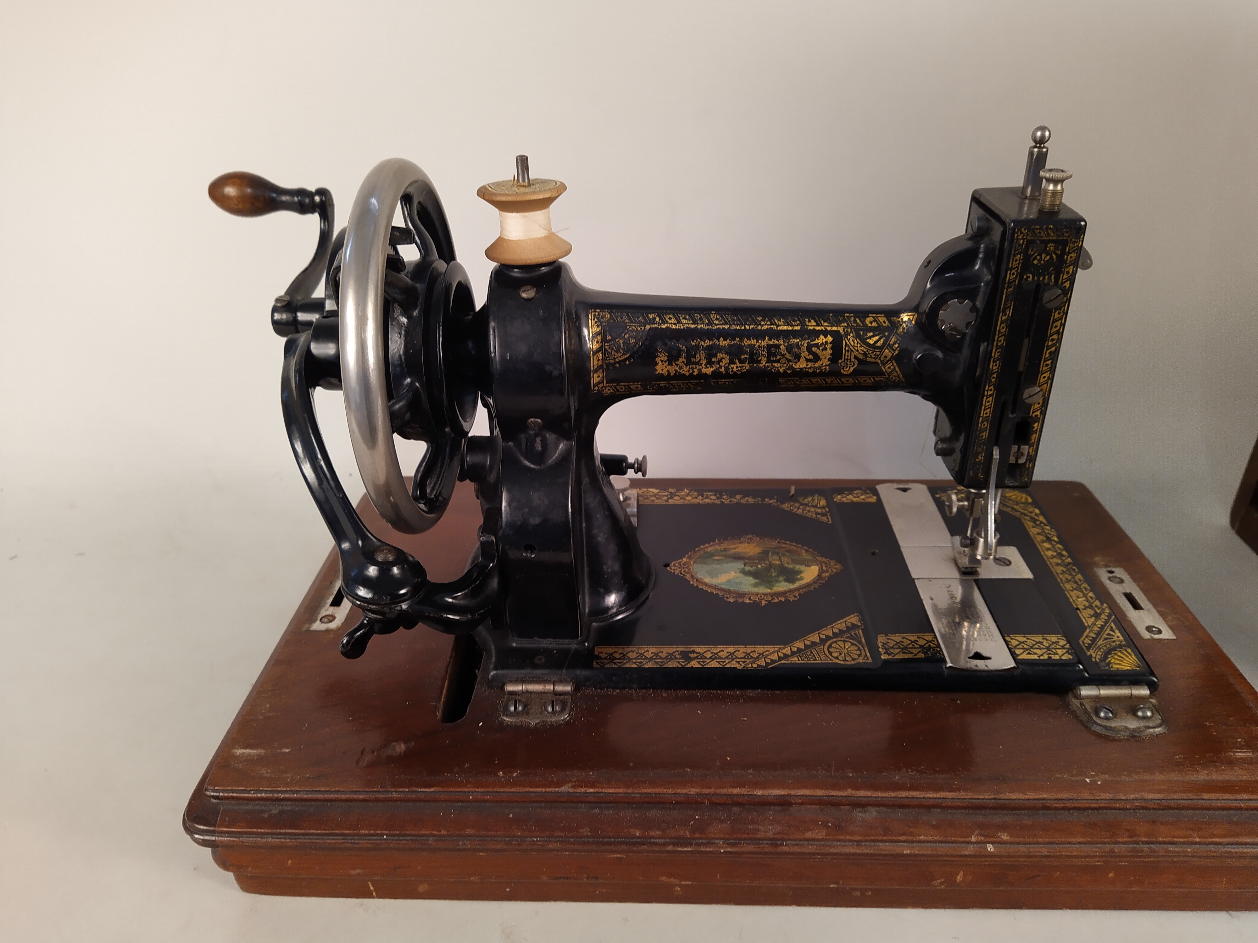 A cased sewing machine by White S M & Co Ohio USA - Image 3 of 3