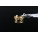 An 18ct gold mizpah ring, size N, weight approx 2.