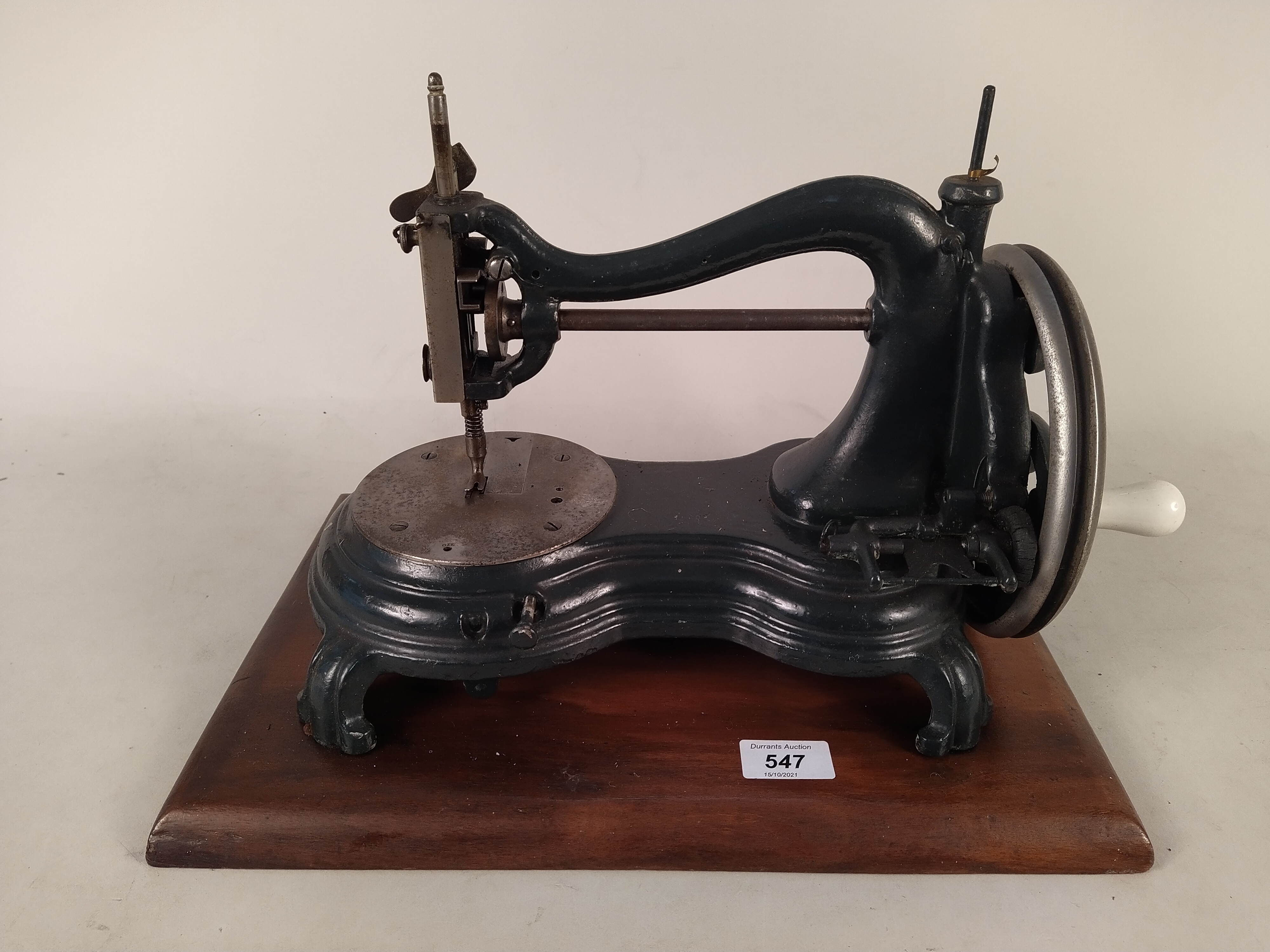 A late 19th Century sewing machine by P Jones