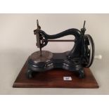 A late 19th Century sewing machine by P Jones
