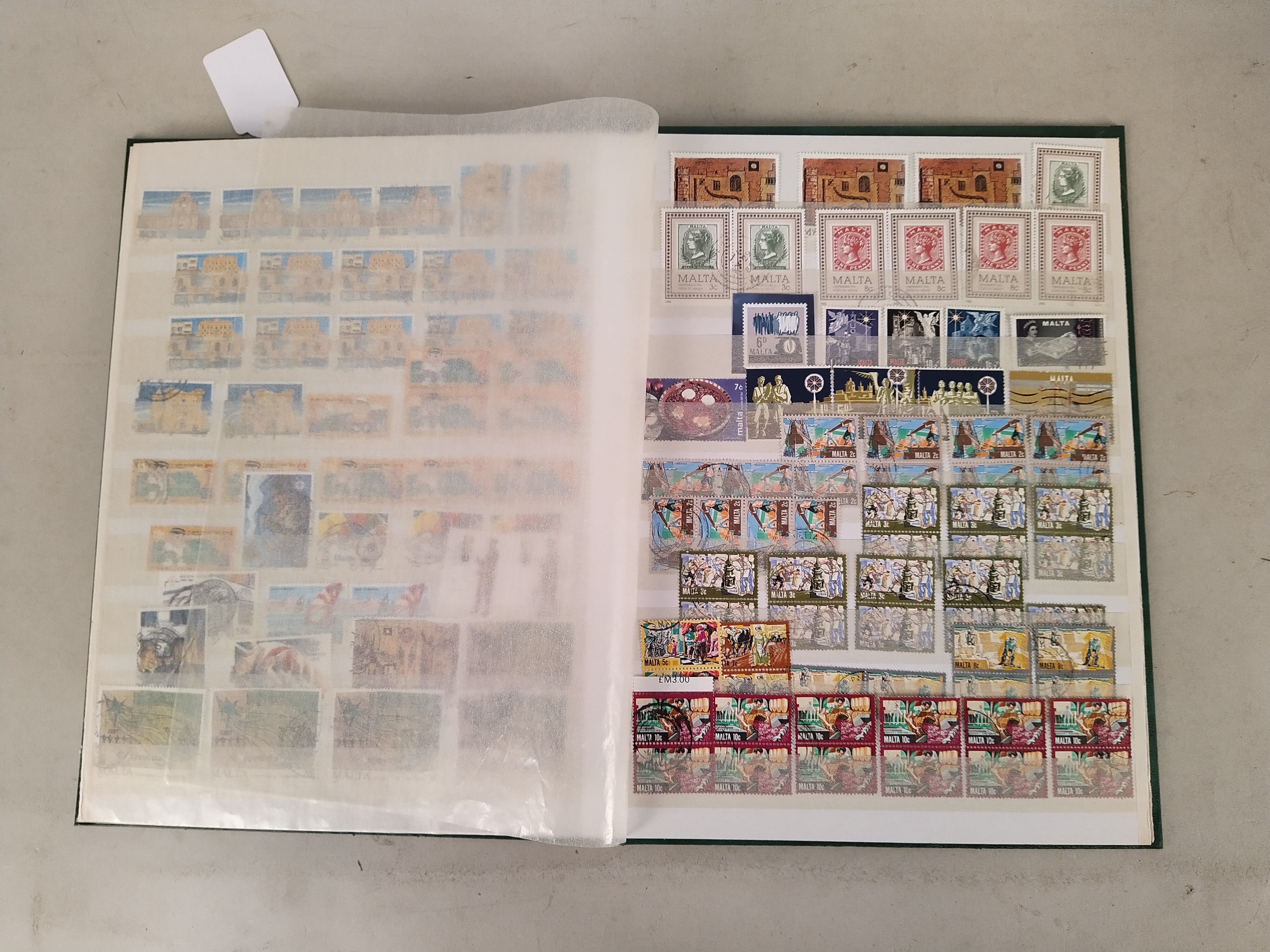 A stock book of stamps from Malta, Maldives, - Image 3 of 3