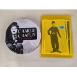 A selection of ephemera, some relating to Charlie Chaplin including British Film Institute photos,