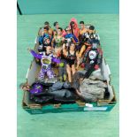 A group of twelve Action Men with a bag of accessories plus two other figures