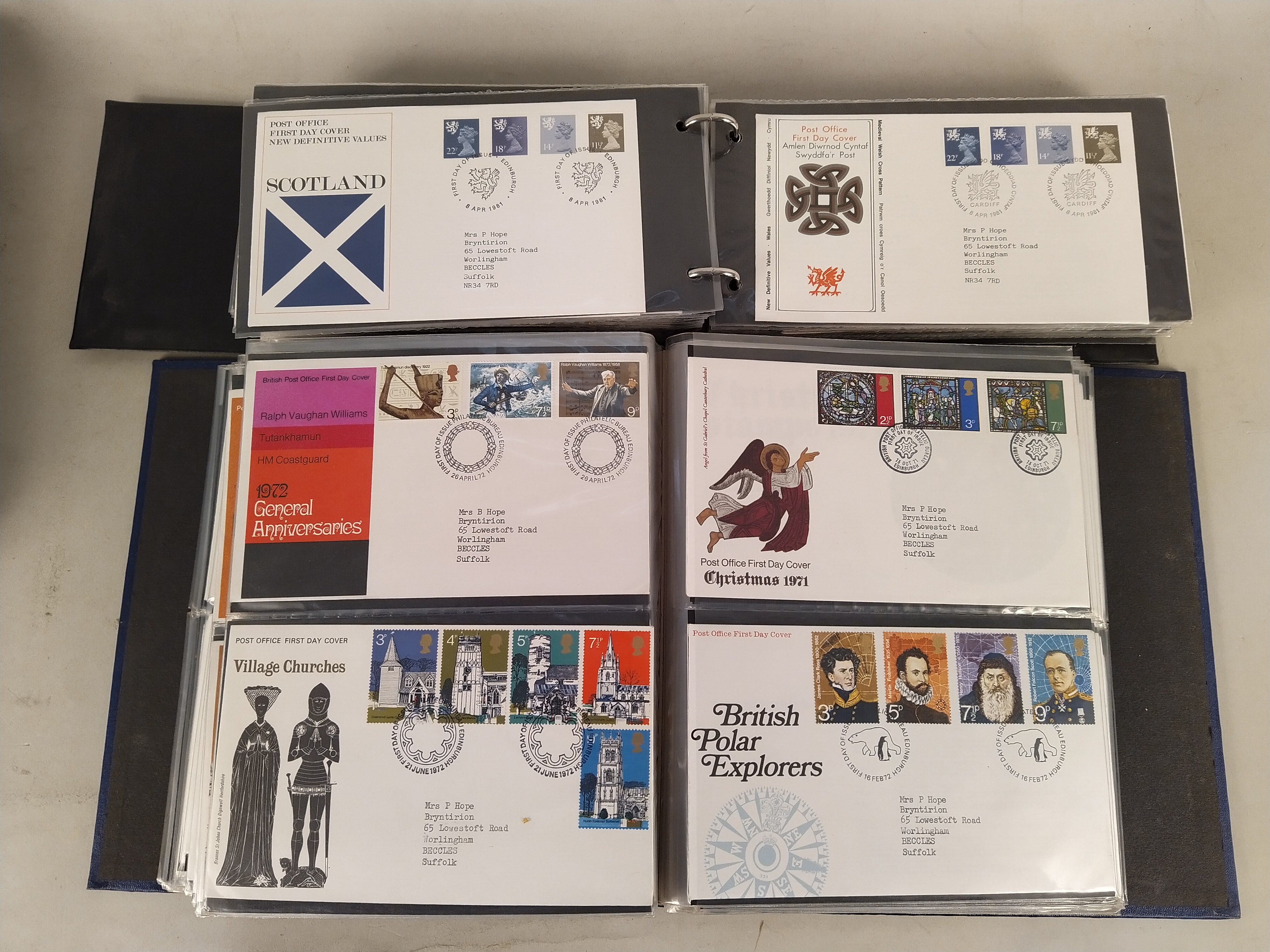 Three full first day cover albums, - Image 3 of 4