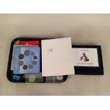 A cased Royal mint 2007 proof coin set plus the 1947-2007 Diamond Wedding coin collection,