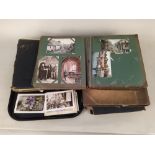 Five early postcard albums, well filled with early 20th Century cards,