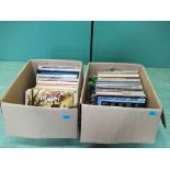 Two boxes of LP's, one mainly 1970's,