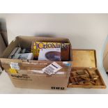 A large box of mixed box games (all clean boxes),