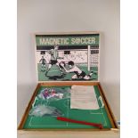 A vintage Kitfix Hobby's Ltd of Swaffham Norfolk magnetic soccer game (box with wear)
