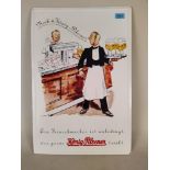 A tin plate Konig Pilsener advertising sign,