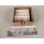 A small box of Russo-Japanese war postcards
