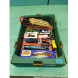Various Hornby Dublo and HO international train carriages and accessories plus a small selection of