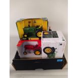 Seven various boxed mixed maker models of tractors including John Deere,