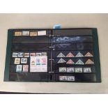 A stamp album,