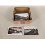 A box of UK topographical postcards (many Lowestoft)