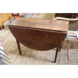 A 19th Century drop leaf table (as found)