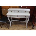 A 20th Century painted French style lady's writing desk