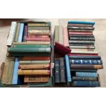 Two boxes of mixed early 20th Century books including Churchill,