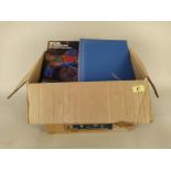 A box of bird related reference books