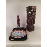 An African hardwood carved figure,