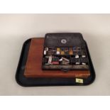 A wooden Reeves & Sons Ltd vintage artists paint box and contents plus a metal Reeves students