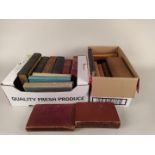 Two mixed boxes of books including 20th Century novels,