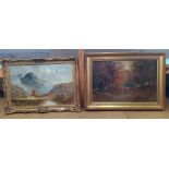 A framed oil on canvas of an autumn scene at Lound signed Parsons, Norman,