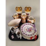 Early 20th Century seaside tourist collectable china including ribbon plates,