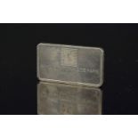 A National Paris Bank silver ingot,