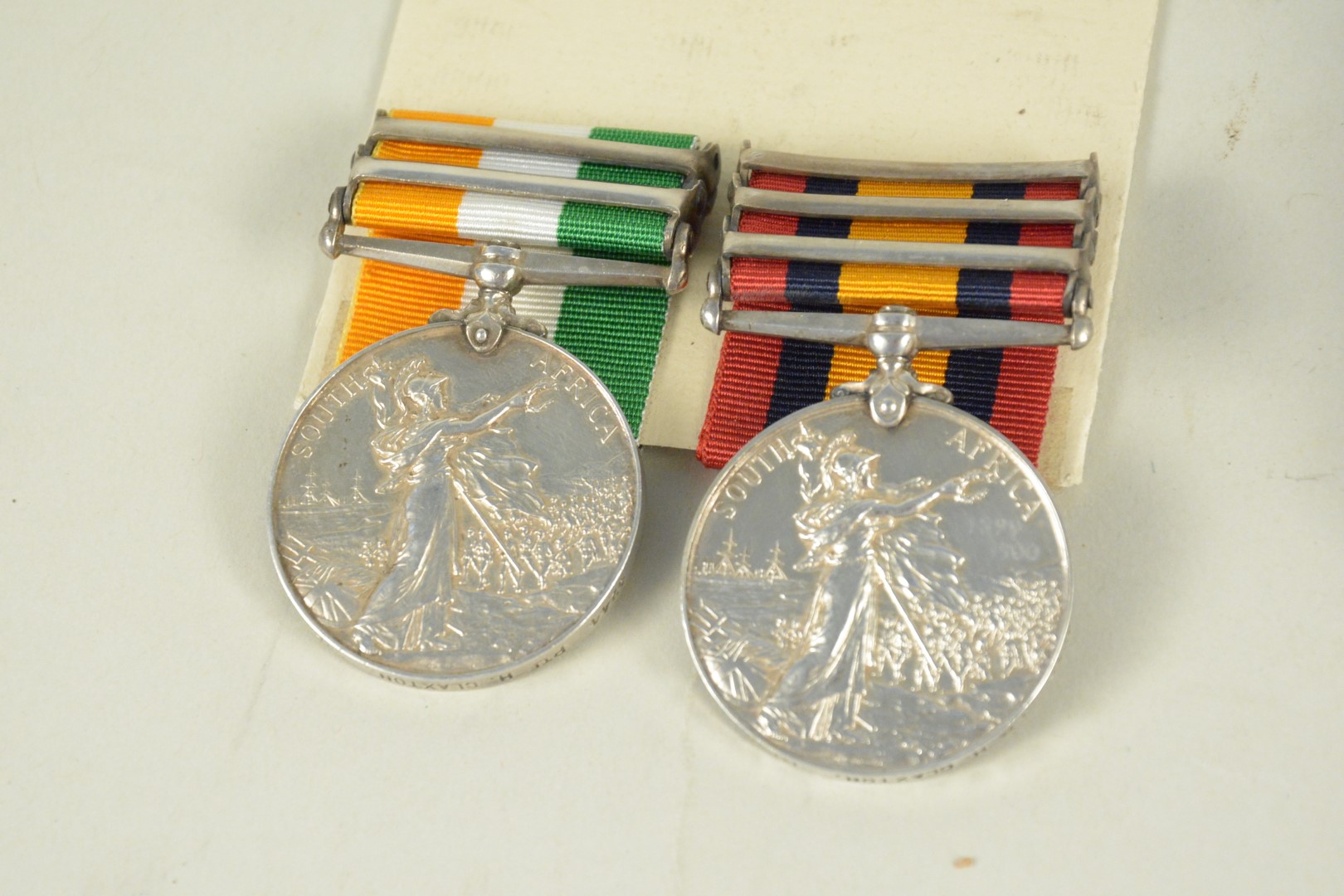 A Q.S.A. medal with three clasps, Transvaal, Orange Free State and Cape Colony with a K.S.A. - Image 3 of 3