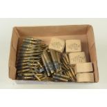 A good quantity of 5.56mm/.223 blank cartridges (some boxed) with a small 'run' of 7.