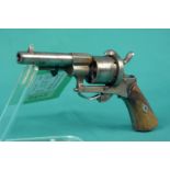 A six shot 7mm pin-fire revolver,