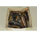 A box of twenty various vintage pocket knives