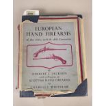 European Hand Firearms, in fair condition (dust jacket as found), the second edition (1959),