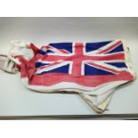 A white ensign flag with fixings