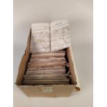 A 'full box' of WWII era maps of Great Britain