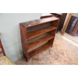 Early 20th Century stained pine bookshelves