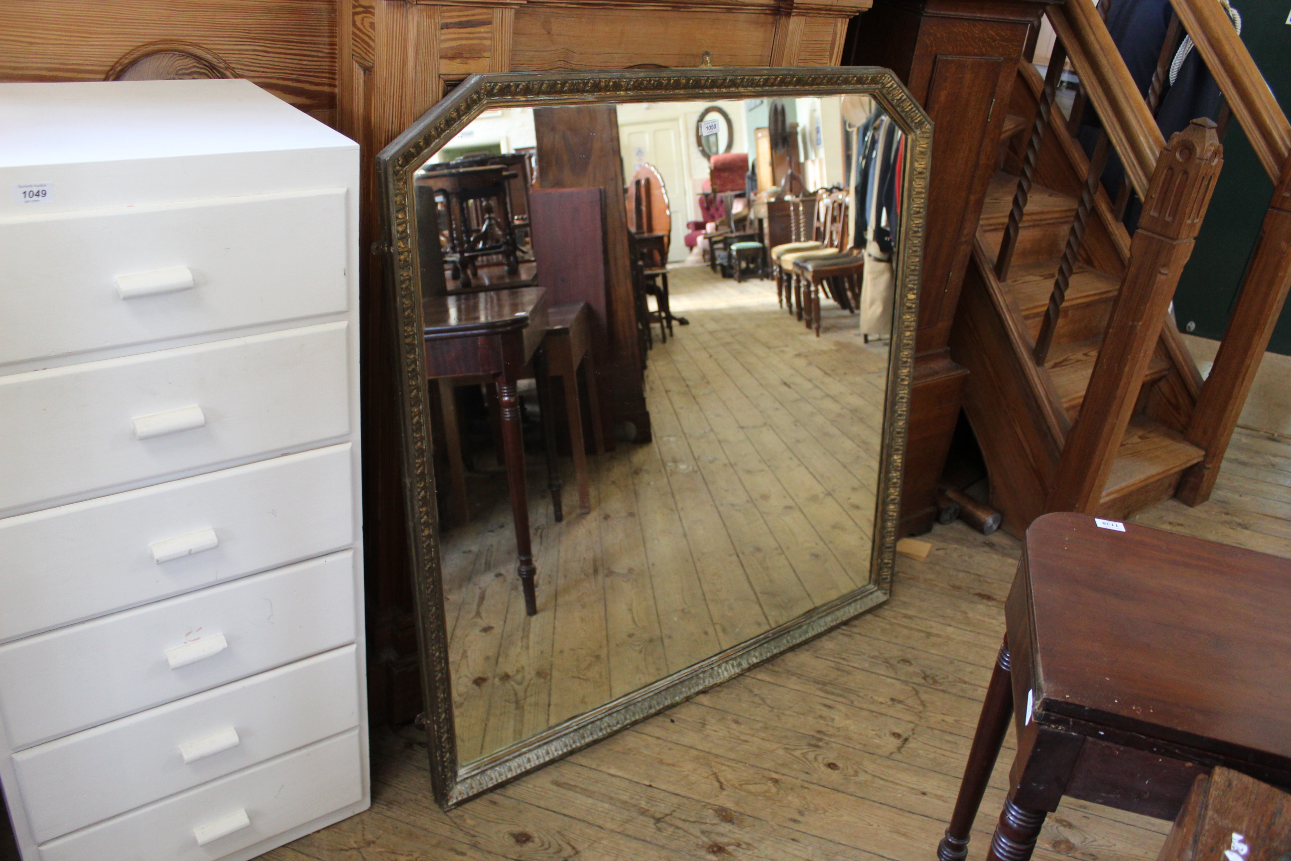 A 19th Century gilt wall mirror,