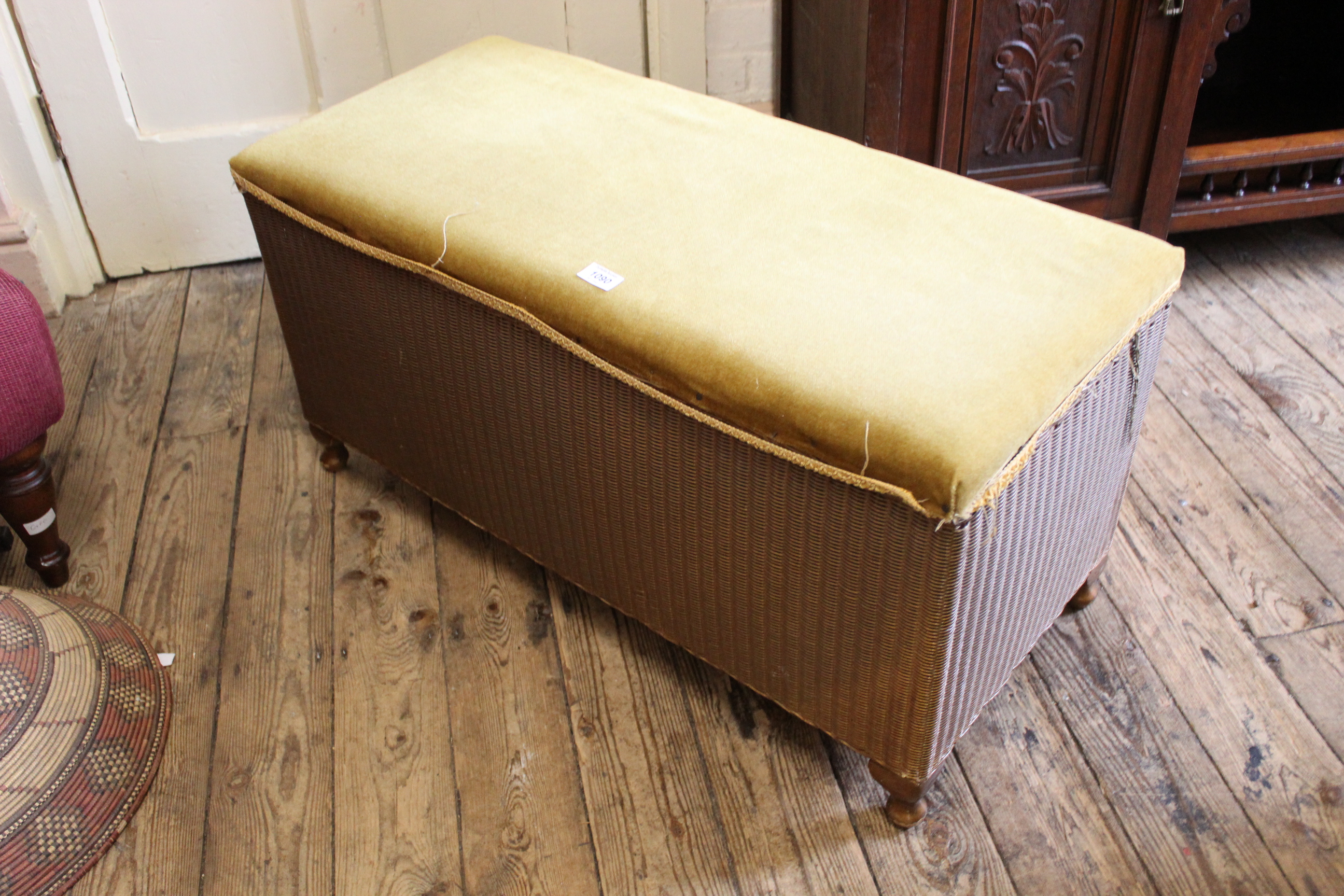 A Lloyd Loom 'Lusty' blanket box