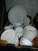 *Quantity of White China Cups, Saucers, Dishes etc