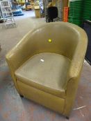 *Single Brown Tub Chair