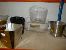 *Assorted Metal & Plastic Ice Buckets