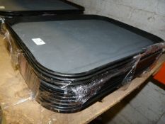 *10 Black Plastic Trays