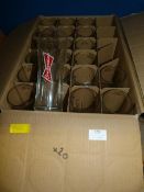 *Box of 20 Budweiser Glasses