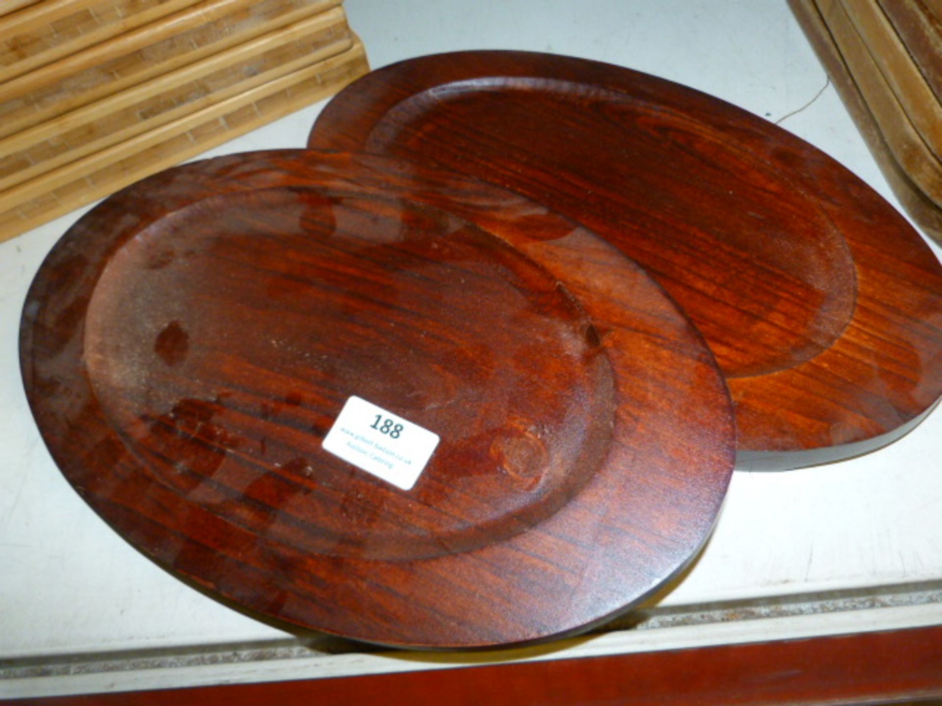 *2 Wood Platters